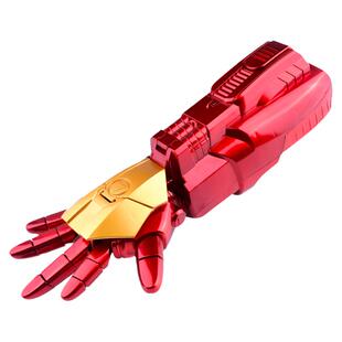 生日礼物儿童玩具枪钢铁侠手臂电动连发发射器男孩可穿戴机械手臂