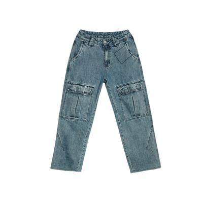 KencilBox口袋简约牛仔裤