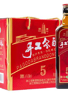 塔牌黄酒五年手工冬酿500ml*6瓶