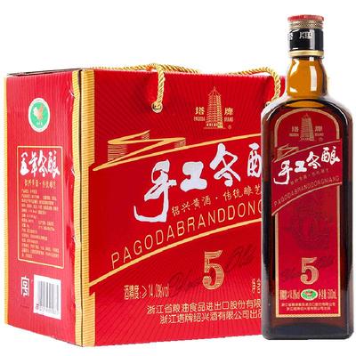 塔牌黄酒五年手工冬酿500ml*6瓶