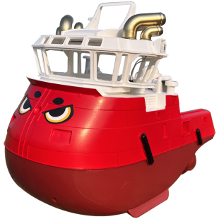 专业大号全比例遥控拖船Q版卡通巴可电动快艇模型船吸水儿童玩具