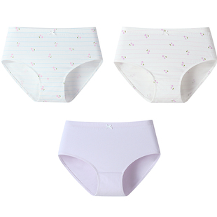 【7A级抗菌】安奈儿童装女童内裤三角裤三件装2026春新款JG617075