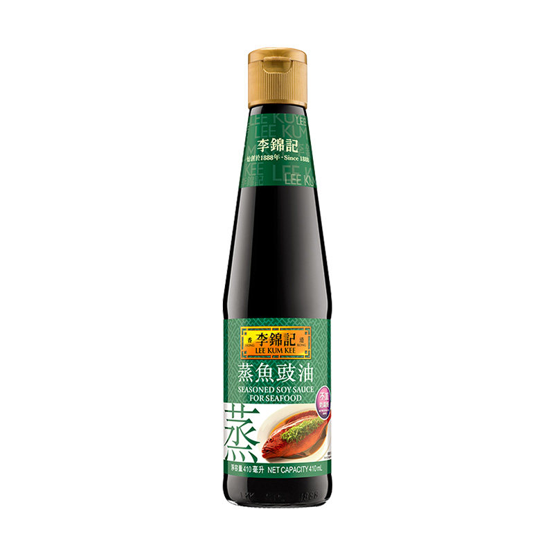 港版李锦记蒸鱼豉油410ml 海鲜清蒸生抽蒸鱼豉油调料酱油提鲜酿造