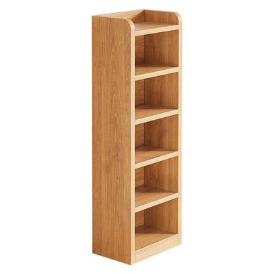 三梦实木书架落地置物架一体靠墙