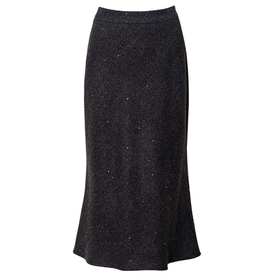 罗衣御姐包臀毛呢鱼尾摆半身裙