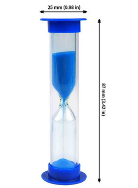 沙漏 3分钟粉色刷牙沙漏计时器 牙科牙医沙漏 不易碎沙漏创意礼品