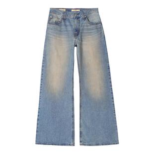 【ROSE朴彩英同款】Levi's李维斯26新款女士做旧宽松微喇牛仔裤