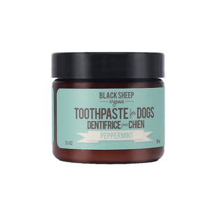 加拿大黑羊BlackSheep犬用椰油薄荷牙膏狗狗牙刷竹柄刷