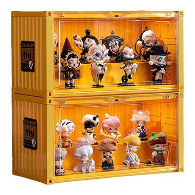 盲盒展示架收纳带灯集装箱展示盒