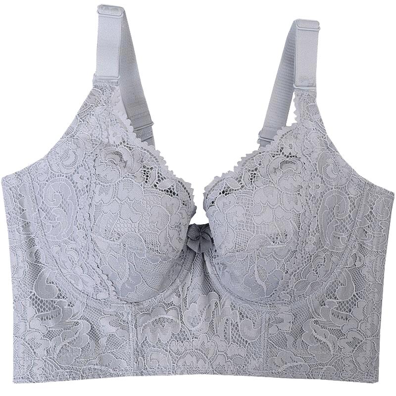 七排扣内衣女聚拢收副乳薄款文胸