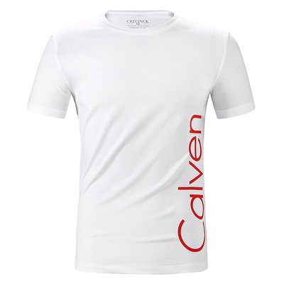 欧洲站字母男士装短袖t恤圆领衣服潮流欧美风半截袖体恤打底衫ins