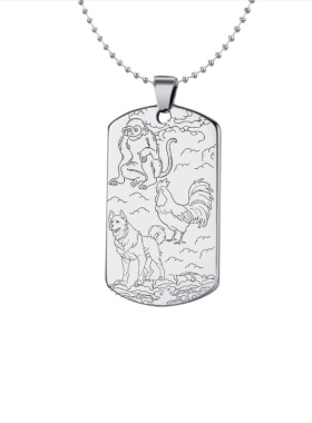 猴鸡狗三会吊坠生肖申酉戌牌挂件