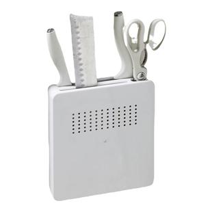 柜内刀具收纳架厨房壁挂式刀架橱柜超薄塑料菜刀架隐藏刀座插刀架