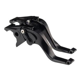 适用摩托车无极CU625 CU525改装CNC铝合金省力短款二指牛角刹车把