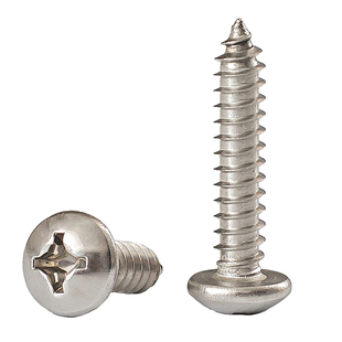 304不锈钢圆头自攻螺丝盘头十字木螺丝钉小圆头螺丝M2M3M4M5M6mm