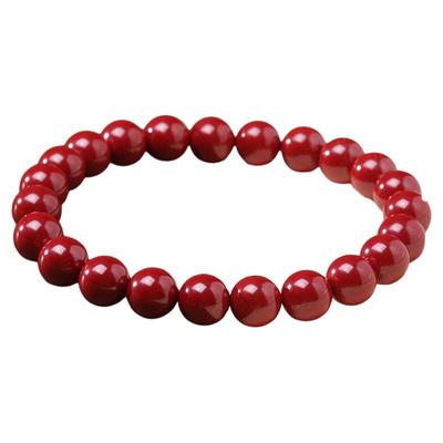 天然朱砂紫金砂本命年手串