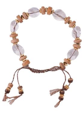 XHENXHEN李雪琴杨旭文同款Mnostera.廓系列大地脉络/白水晶手链