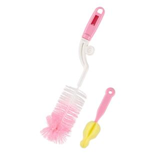 日本西松屋长柄奶瓶刷婴儿厨房水壶玻璃杯清洁刷海绵刷尼龙刷奶嘴