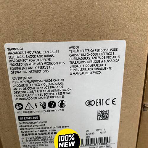 【询价】3RW4056-6BB44软起动器S6-162A-90适用