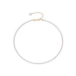 Meluxe美奈北极光天然淡水珍珠项链女锁骨颈链珍珠手链极强光女