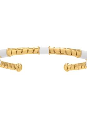 CISSY SHI【蒯仔同款】光之影系列浮雕珐琅手镯原创小众设计师女