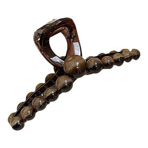 高级感渐变圆珠鲨鱼夹发卡后脑勺2025新款大号发夹女盘发抓夹头饰