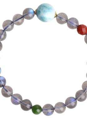 天然斯里兰卡月光石心斋堂