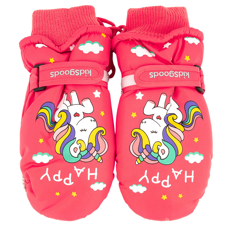 御寒手套冬天小孩玩雪防水手套
