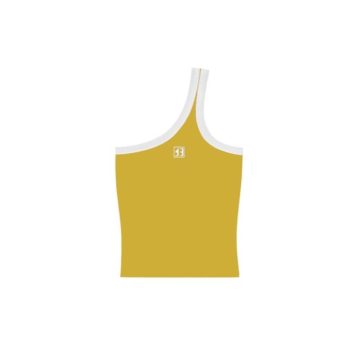 【叶舒华颖儿同款】CalledBack背心吊带女撞色单肩修身打底上衣