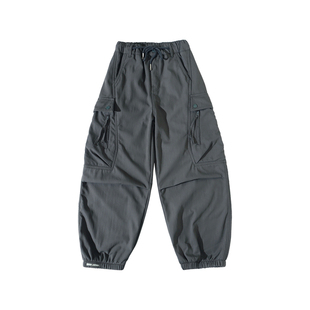 男童痞帅风工装裤2026新款春季潮酷儿童裤子中大童装宽松休闲长裤