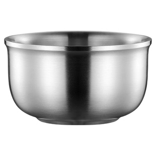 304不锈钢碗双层隔热碗家用加厚防烫饭碗儿童碗加深大号汤碗中号