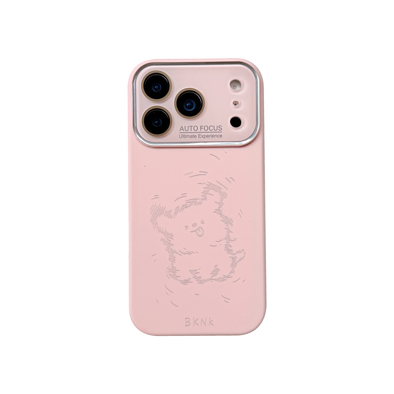 嬉皮小狗大视窗适用苹果18pro手机壳iPhone17promax新款ai相机按键16全包防摔15液态硅胶14卡通13高