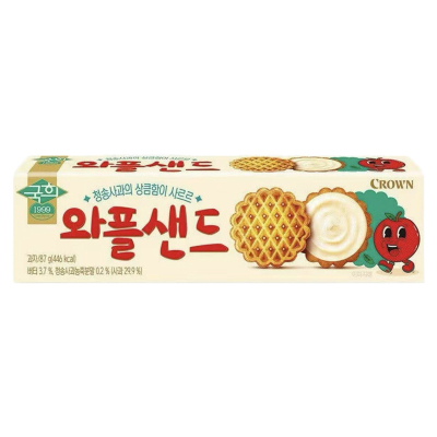 克丽安苹果味华夫饼干韩国进口