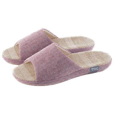 清仓远港四季棉麻女室内布艺凉拖