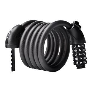 山地自行车密码锁电动电瓶公路车儿童车女防盗锁头链条锁钢丝锁