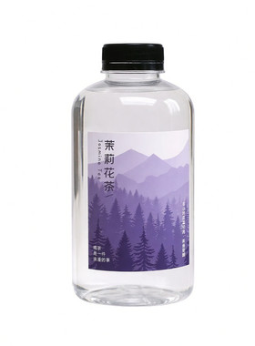 一次性PET冷萃茶瓶带茶滤