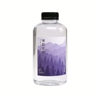 冷泡茶瓶塑料一次性冷萃茶水果茶花茶瓶子PET带茶滤过滤网红瓶子