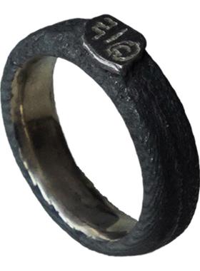 STONESURGE925纯银墨鱼骨戒指