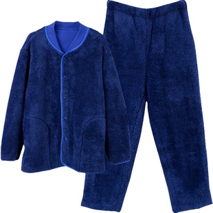 朵朵可可珊瑚绒睡衣男士新款秋冬法兰绒休闲长袖家居服套装