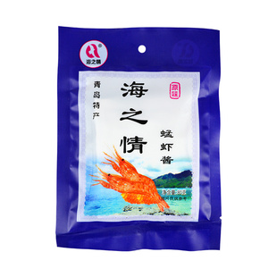 海之情蜢虾酱山东青岛特产虾酱 即食蜢子虾酱 海鲜酱 整箱80g40袋