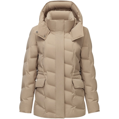 坦博尔鹅绒立领羽绒服女