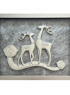 电表箱装饰画手工雕刻立体画