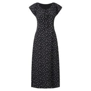 swx studio 玫瑰花海 夏日收腰显瘦双版本长短款碎花连衣裙275A