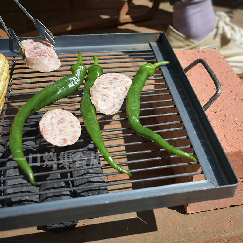 烧烤盘烤豆腐洋芋烤架烤肉盘多功能碳烤盘户外烧烤板烤肉铁板烤网