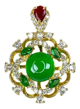 玉髓吊坠时来运转玛瑙项链挂坠子