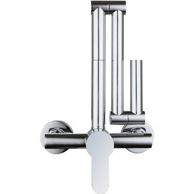 全铜入墙式水龙头冷热厨房旋转
