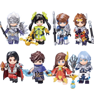 启蒙王者荣耀积木机甲手办官方天魔缭乱盲盒吕布男生生日礼物正版