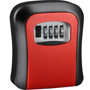 装修钥匙密码盒全金属户外门口猫眼密码锁盒子民宿放钥匙箱免打孔