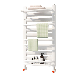 圣劳伦斯铜铝复合卫浴小背篓家用集中供暖卫生间取暖水暖毛巾架