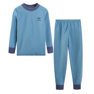 德绒儿童保暖内衣套装男女童羽绒蚕丝秋衣秋裤秋冬大童无痕家居服